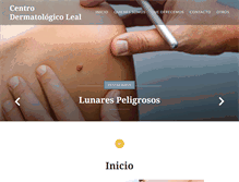 Tablet Screenshot of dermatologialeal.com